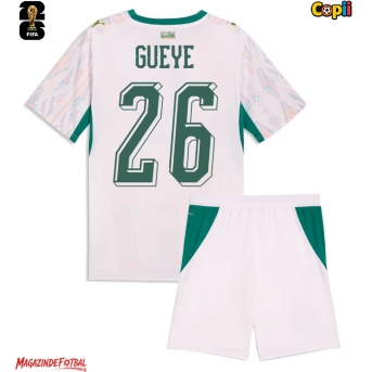 Senegal Pape Gueye #26 Echipament de Fotbal Replică Mondial 2026 Copii Acasa (+ Șorturi)